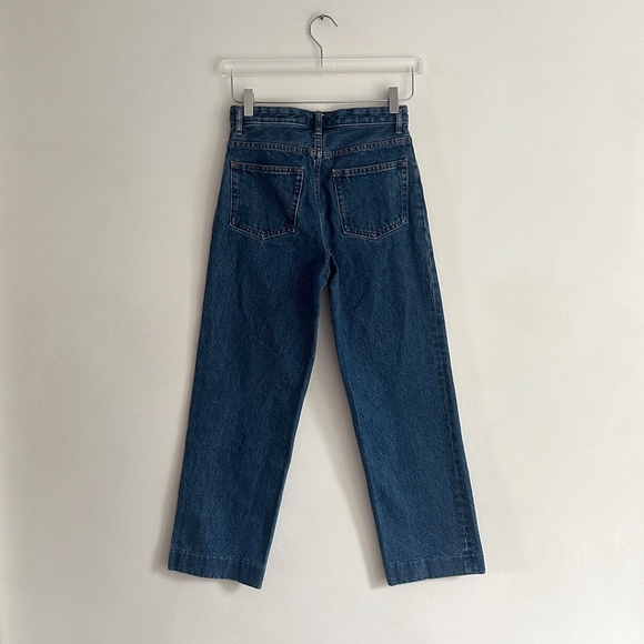 A.P.C. new sailor jean high waisted straight wide leg blue jeans soft apc 26 - Picture 5 of 8